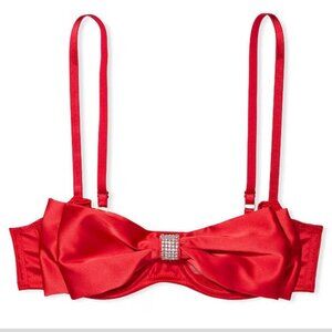 New! Victoria’s Secret Wicked Unlined Sheer Mesh Bow Balconette Bra 10287